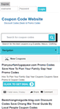 Mobile Screenshot of couponcodewebsite.com