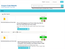 Tablet Screenshot of couponcodewebsite.com